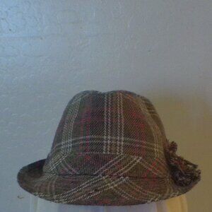 Fedora Multicolor Wool/Polyester Blend Woman's Hat - One Size